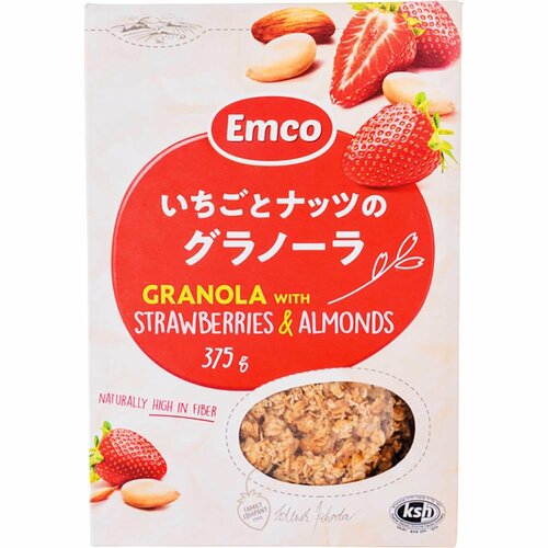 素朴な味わいがおいしいEmco「いちごとナッツのグラノーラ」 グラノーラおすすめ イメージ