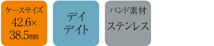 オールステンレス＆デイデイト価格を超えた実用ウォッチ イメージ