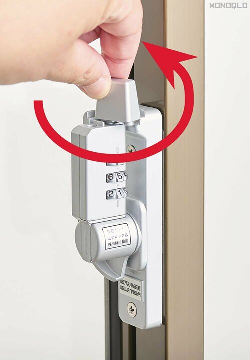 【コスパ&使い勝手】つまみとダイヤルを回せばロックできる 窓用補助錠おすすめ イメージ