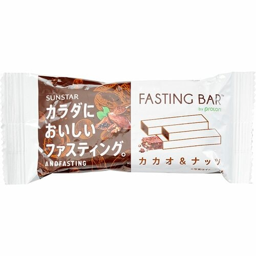 ファスティングバーおすすめ サンスター カラダにおいしいファスティング ファスティングバー カカオ&ナッツ味 イメージ1