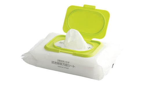 【神ランチの素④】専用“ふた”でウエットシートの乾燥を回避 イメージ