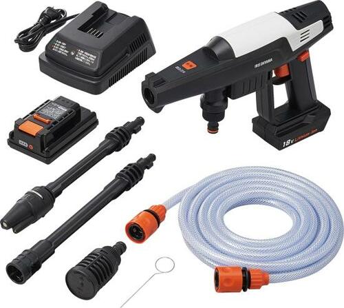 【洗車アイテム】アイリスオーヤマ「充電式ハンディウォッシャー ホワイト JHW-201」 イメージ