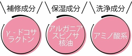 ベスコスの理由:補修・保湿・洗浄どの成分も優秀 イメージ