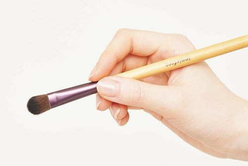 アイシャドウはブラシで塗るとキレイに仕上がる! イメージ