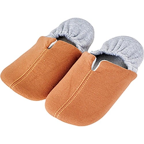 防災スリッパおすすめ コジット 足まもりっぱ M・ブラウン イメージ1