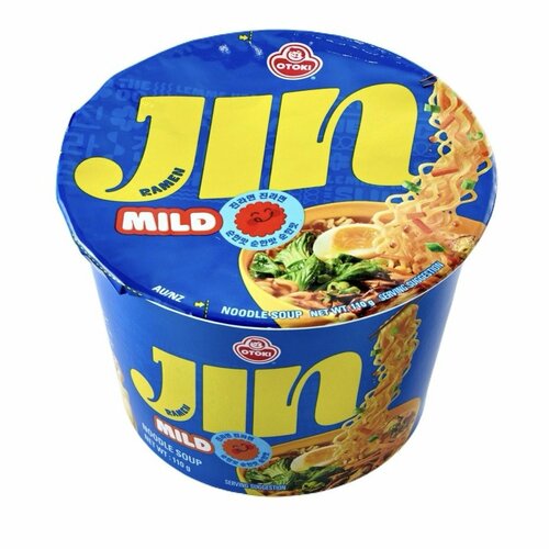 韓国インスタントラーメンおすすめ OTOKI ジンラーメン 甘口（カップ） イメージ1