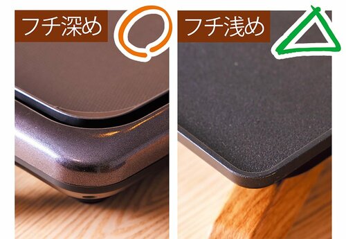 選び方2:安全性重視ならプレートは深めを ホットプレートおすすめ イメージ