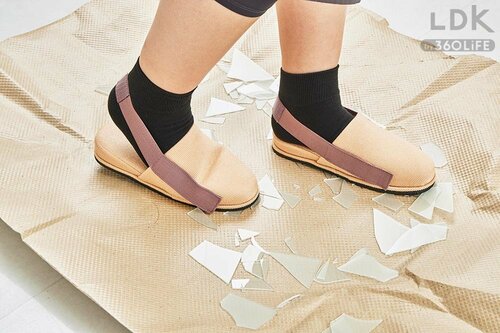 ゴムでしっかり固定で脱げにくい 防災スリッパおすすめ イメージ