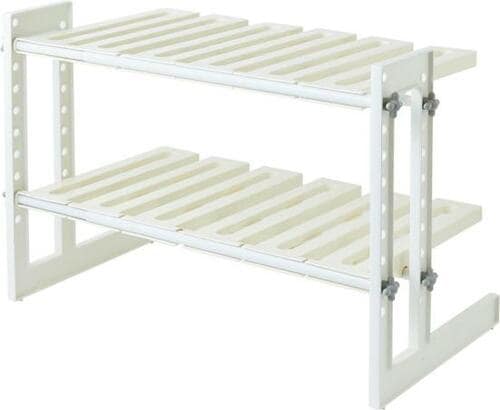 かさばる収納もスッキリ！ 伸晃「シンク下フリーラック2段」 イメージ