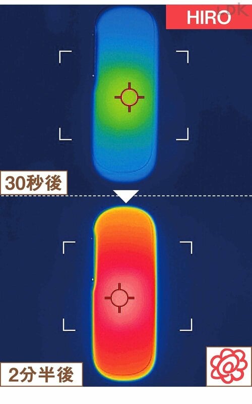 速暖性:HIRO 充電式カイロおすすめ イメージ