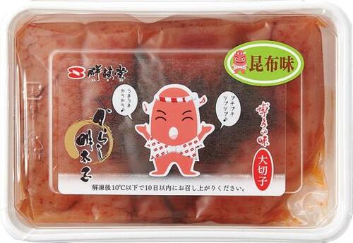 鮮鼓堂:昆布無着色辛子明太子（切大）:加工食品