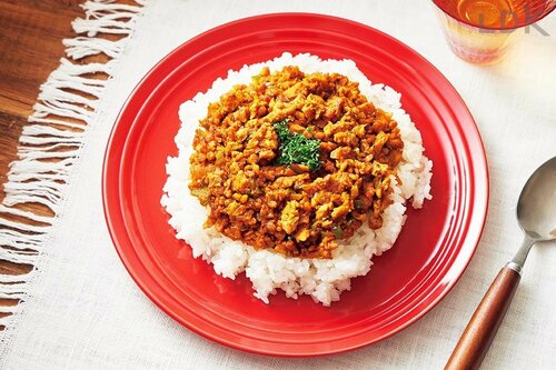 誰もがお肉と疑わない「ドライカレー」　 木綿豆腐の冷凍保存術おすすめ イメージ