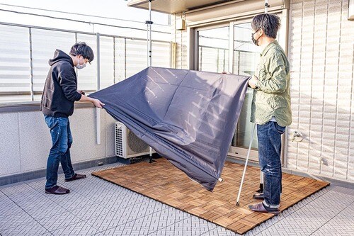 ポイント:撤収カンタンで飽きたら外して片付けられる