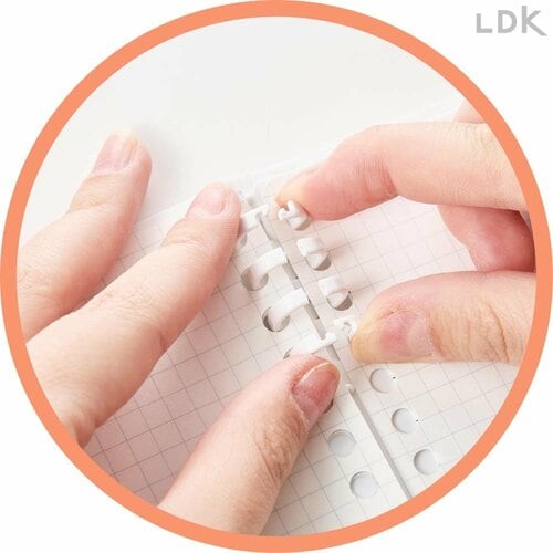 片手だと少し開けにくい ルーズリーフノートのおすすめおすすめ イメージ