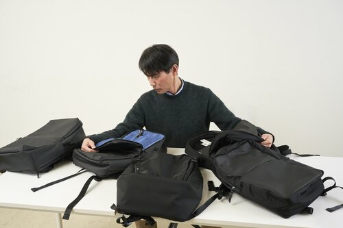 ビジネスリュックのテスト方法 ビジネスリュックおすすめ イメージ