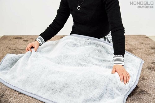 約75デニールの糸でふんわりサラサラ ブランケットとクッションおすすめ イメージ