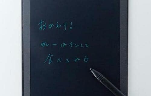 スラスラ書けて文字もくっきり!「電子メモパッド」