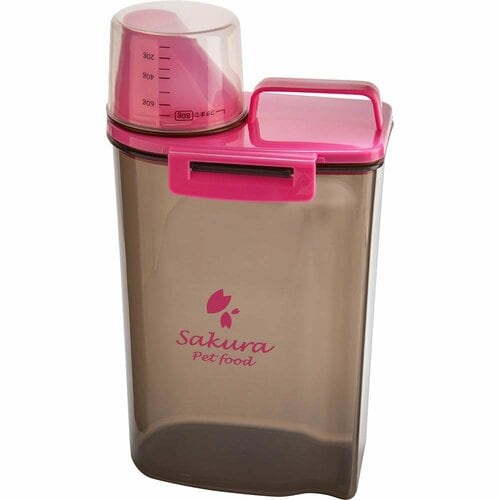 使い勝手がいいサクラペットフード「オリジナルフードストッカー」 ペットフード保存容器おすすめ イメージ