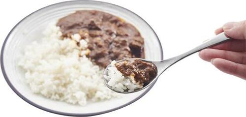 C評価: 口当たりはいい！？ ダイソー「カレーを美味しく食べるスプーン」 イメージ