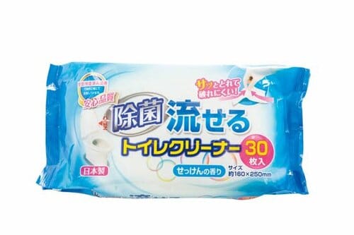 セリア:除菌:流せるトイレクリーナー:せっけんの香り:100均:100:100円:100円ショップ