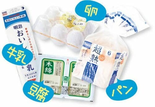 ワザ①「4白」が充実しているスーパーで買いモノをする イメージ