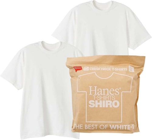 【インナー】Hanes「Hanes Tシャツ 2枚組 半袖 SHIRO」 Amazonブラックフライデーセールアイテムおすすめ イメージ