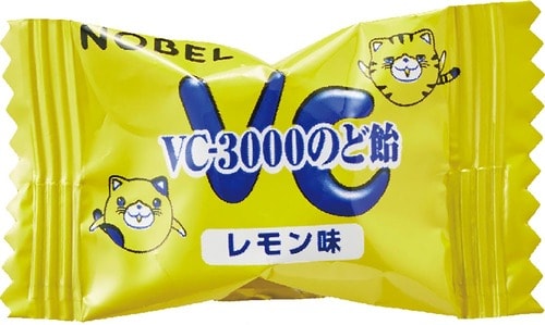 のど飴おすすめ ノーベル製菓 VC-3000のど飴 レモン イメージ2