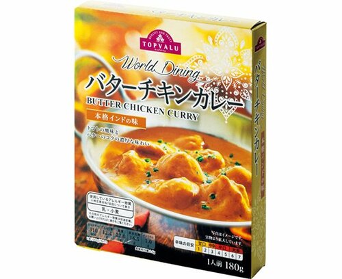 トップバリュ:World Dining:バターチキンカレー 180g:レトルト食品