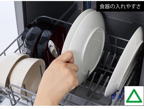 使いやすさ：お皿が安定せず置きにくい 食洗機おすすめ イメージ