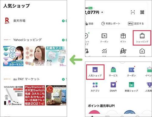 節約ワザ3:LINE経由ならポイント二重取り! イメージ
