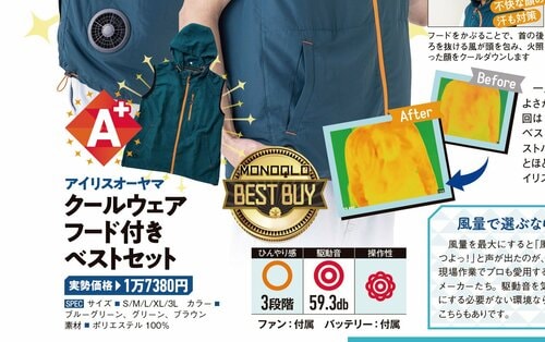 ファン付きベストとは? ファン付きベストおすすめ イメージ