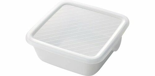 トップバリュ:HOMECOORDY そのまま保存食器　角(大):保存容器