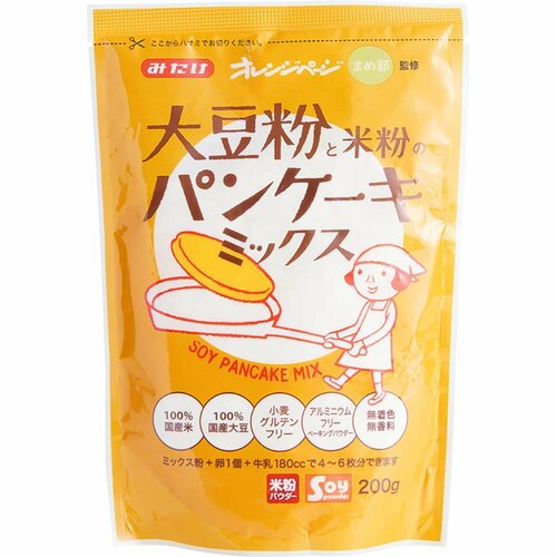 ホットケーキミックスおすすめ みたけ 大豆粉と米粉のパンケーキミックス イメージ