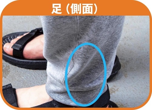 足(側面) 折りたたみ傘おすすめ イメージ