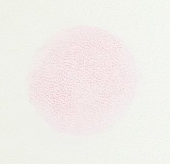 洗浄力:擬似汚れの濃いピンクがかなり薄くはなった ジェル洗顔料おすすめ イメージ