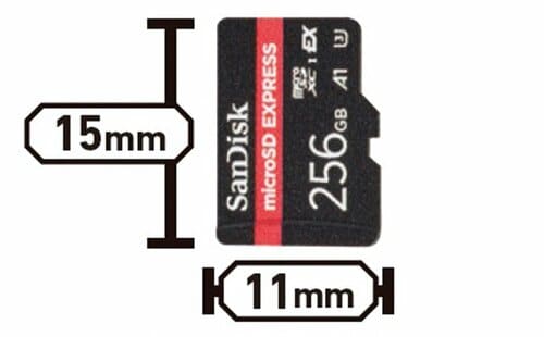 microSDサイズ microSD Expressおすすめ イメージ