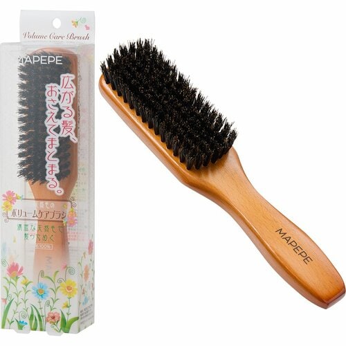 ヘアブラシおすすめ シャンティ マペペ 濃密天然毛のボリュームケアブラシ イメージ1