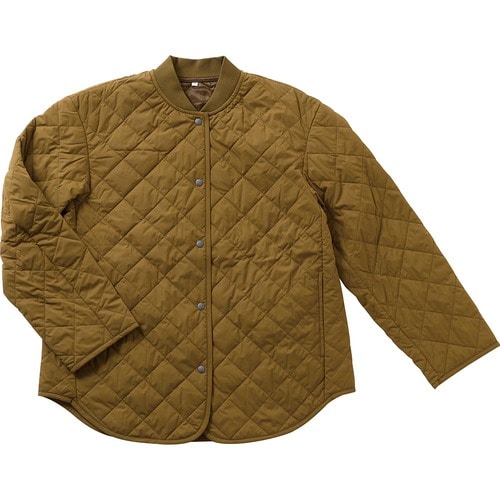 ライトダウンおすすめ 無印良品 洗える中わたキルティングジャケット/カーキ イメージ1