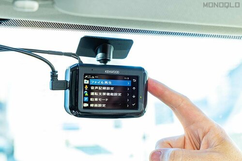 ボタンが横にあり操作がわかりやすい ドライブレコーダーの実機検証(hands-on-review)の写真おすすめ イメージ