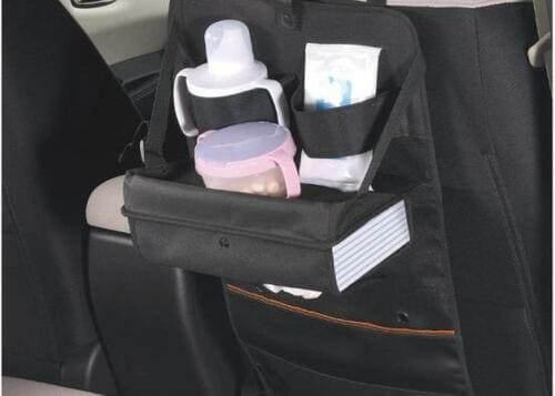 小物も入る カーメイト「トレイ付収納ポケット」 イメージ2