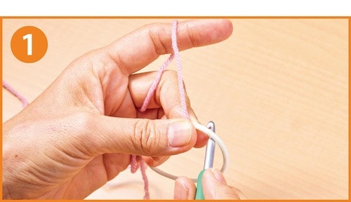 「もこもこフリルシュシュ」の編み方 イメージ