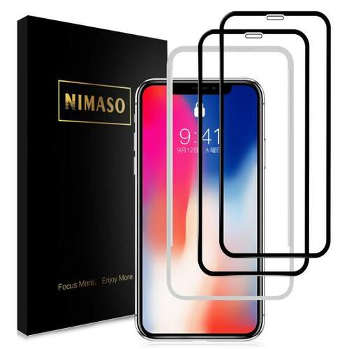 Nimaso:iPhoneX/iPhoneXS用  全面保護フィルム:スマホアクセサリー