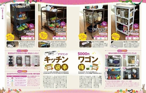 「LDK」2014年4月号のワゴン検証紙面