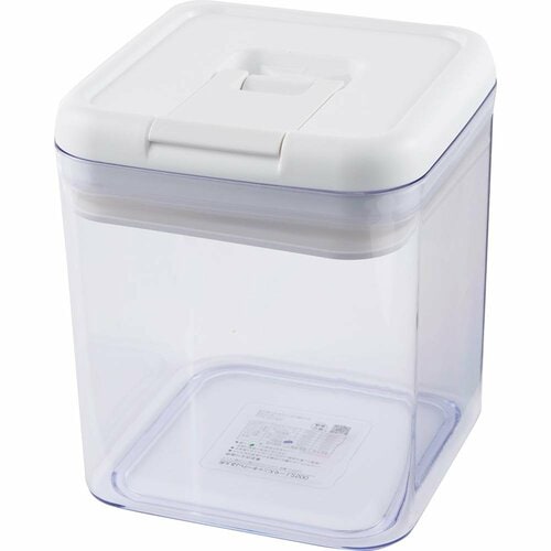 ニトリ「洗えるレバーキャニスター(L 2500mL ホワイト)」 イメージ