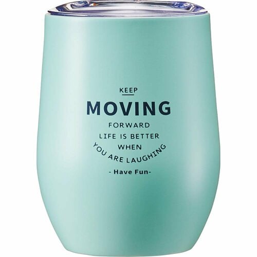 3COINS「蓋付ステンレスタンブラー(ミントブルー、365ml)」 イメージ