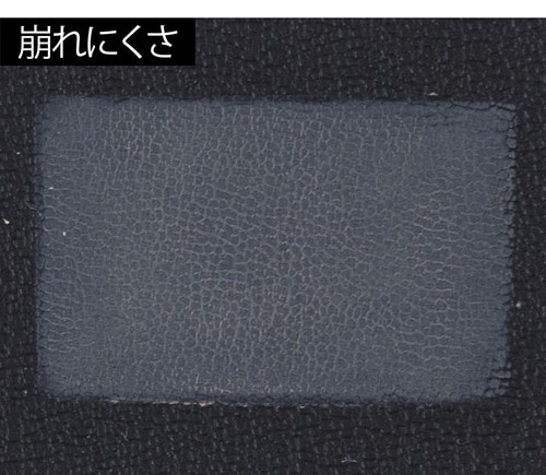 崩れにくさ：薄づきなのに崩れにくい イメージ