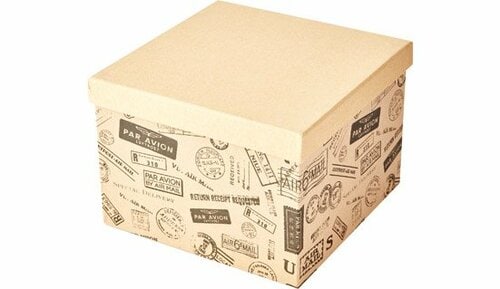 ダイソー:ギフトボックス:小物:収納:雑貨:フタ付き紙BOX