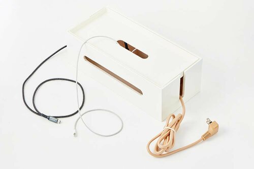 コンセントケースおすすめ ニトリ ケーブルボックス ブレッタ(ホワイト) イメージ2