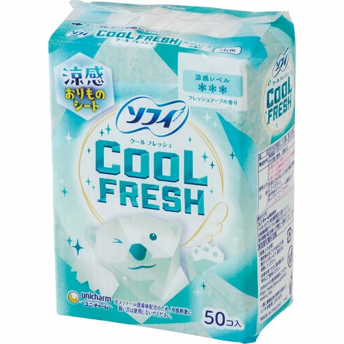 パンティライナーおすすめ ソフィ クールフレッシュ 涼感おりものシート イメージ1