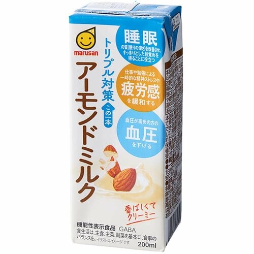 アーモンドミルクおすすめ マルサンアイ トリプル対策 この一本 アーモンドミルク 200ml イメージ